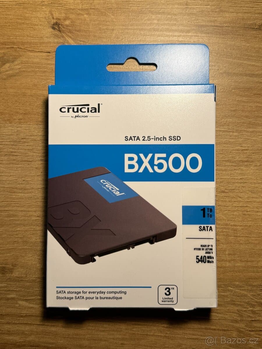 Crucial BX500 1TB SATA SSD | Nový | Záruka