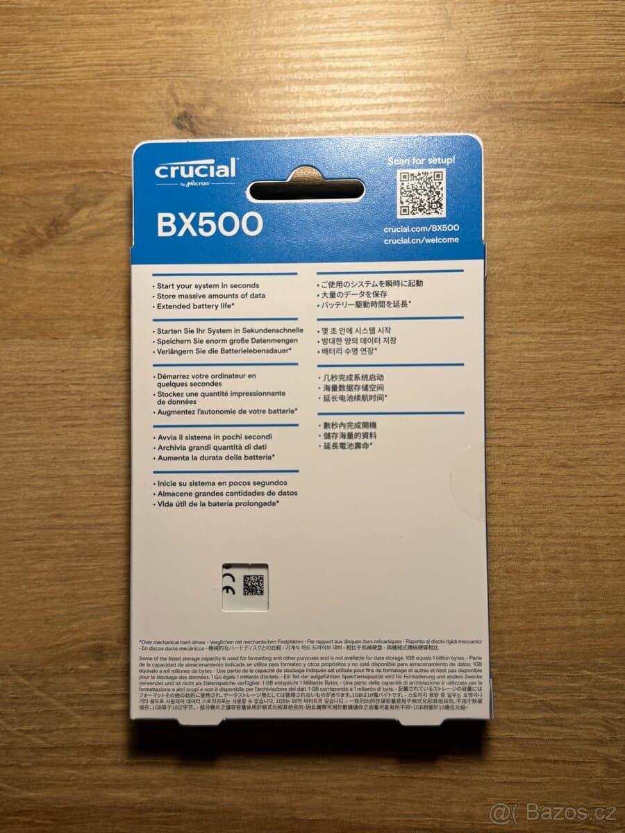 Crucial BX500 1TB SATA SSD | Nový | Záruka