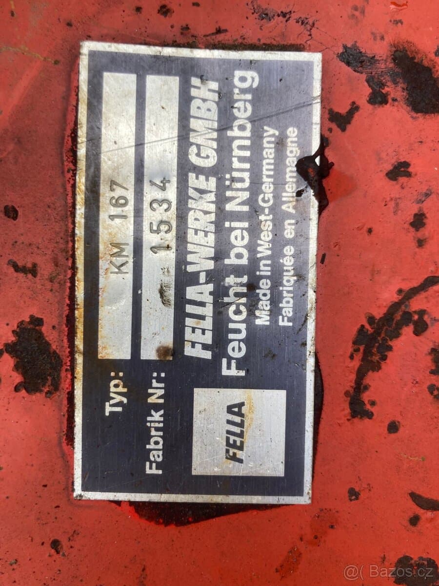 Bubnová sekačka Fella KM 167