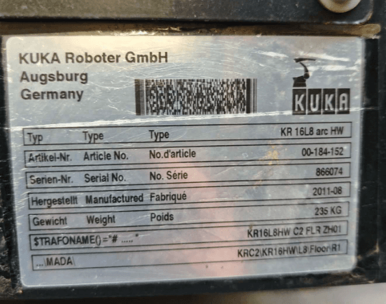Svařovací robot KUKA KR 16 a zdroj LORCH 400 (možno i zvlášť
