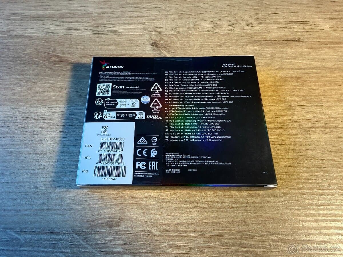 ADATA LEGEND 900 512GB NVMe M.2 SSD | Nový | Záruka