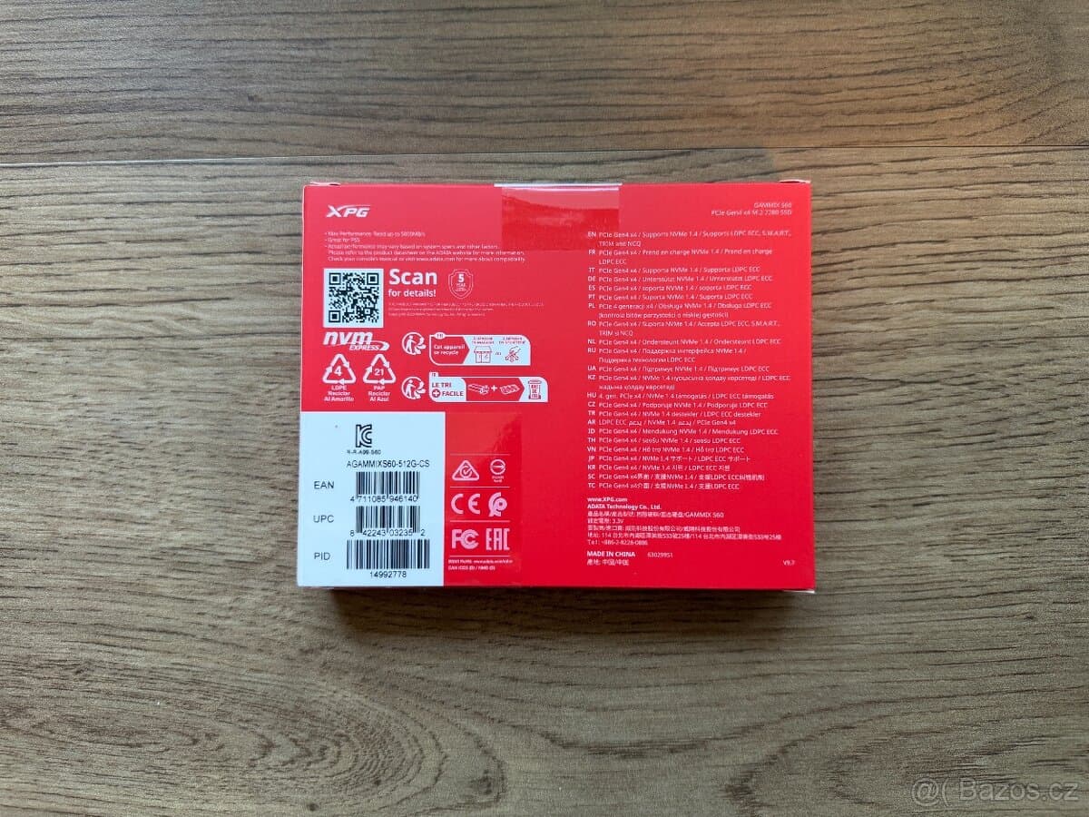 ADATA XPG GAMMIX S60 512GB NVMe M.2 SSD | Nový | Záruka