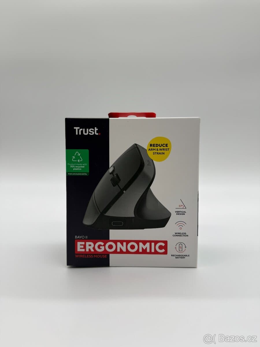 Trust BAYO II Ergo bezdrátová myš | Nová | Záruka