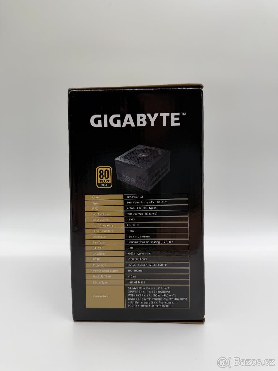 GIGABYTE P750GM 750W PC Zdroj | Nový | Záruka