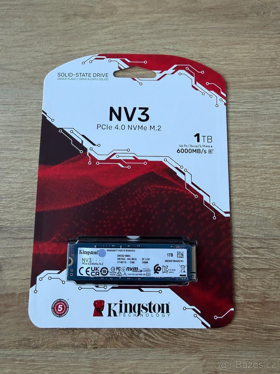 Kingston NV3 1TB NVMe M.2 SSD | Nový | Záruka