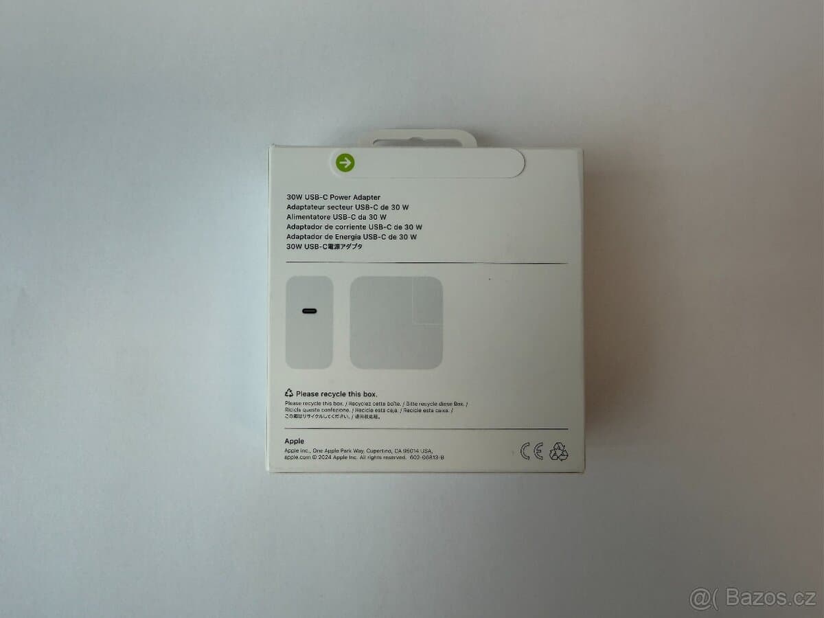 Apple 30W USB-C Adapter + Apple 240W USB C kabel | Nový