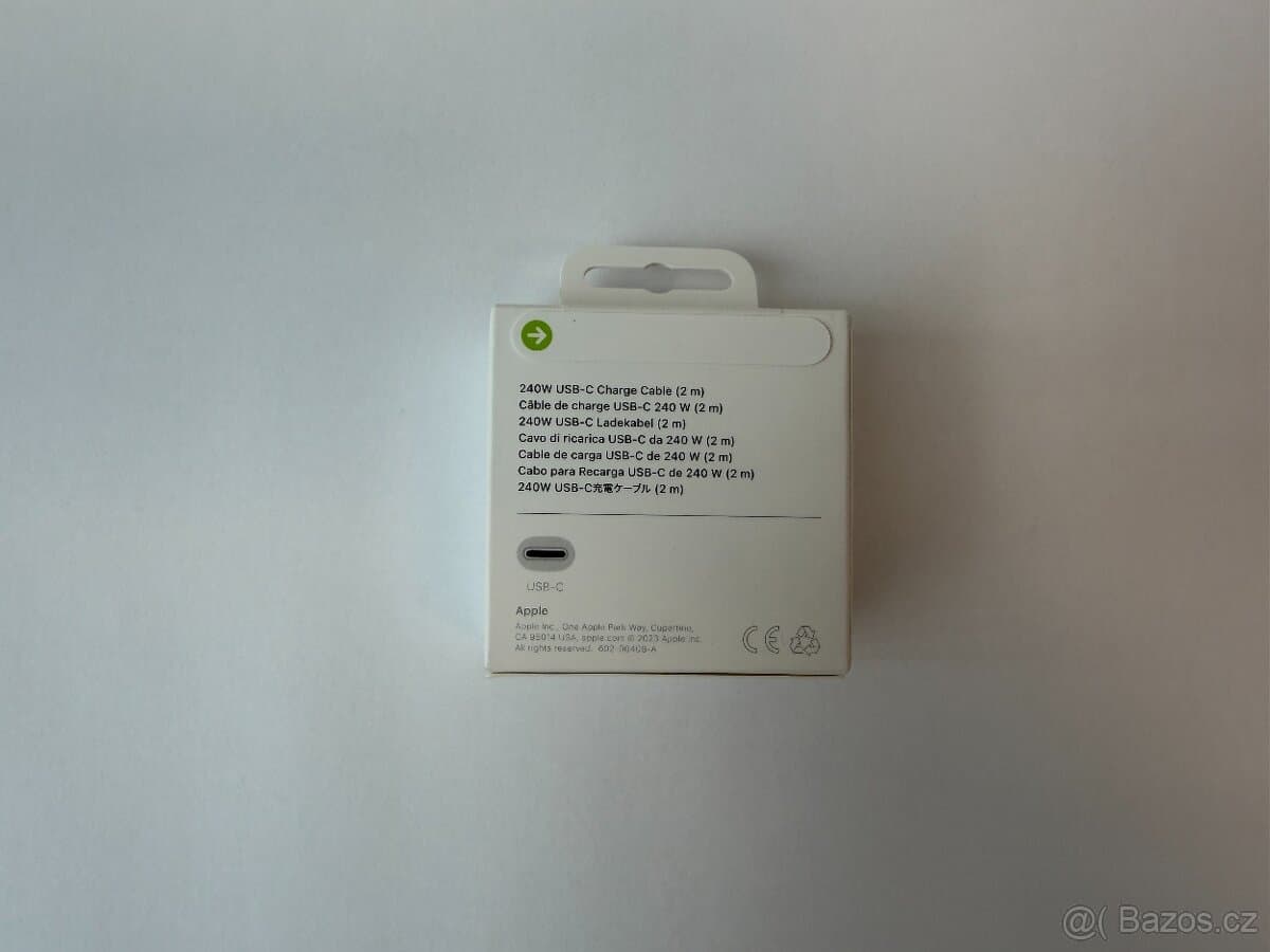 Apple 30W USB-C Adapter + Apple 240W USB C kabel | Nový