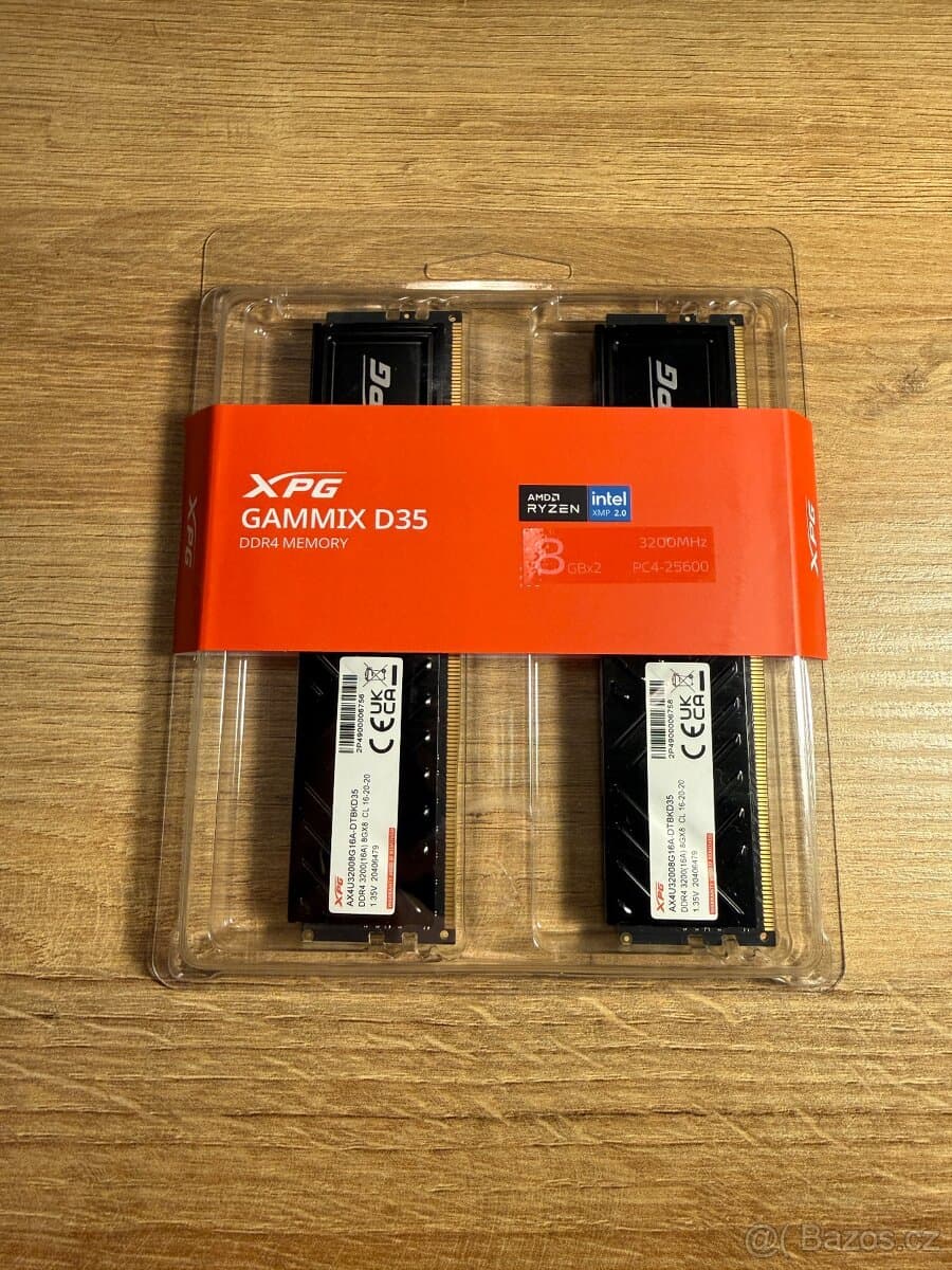 ADATA XPG GAMMIX DDR4 16GB 3200MHz | Nový | Záruka