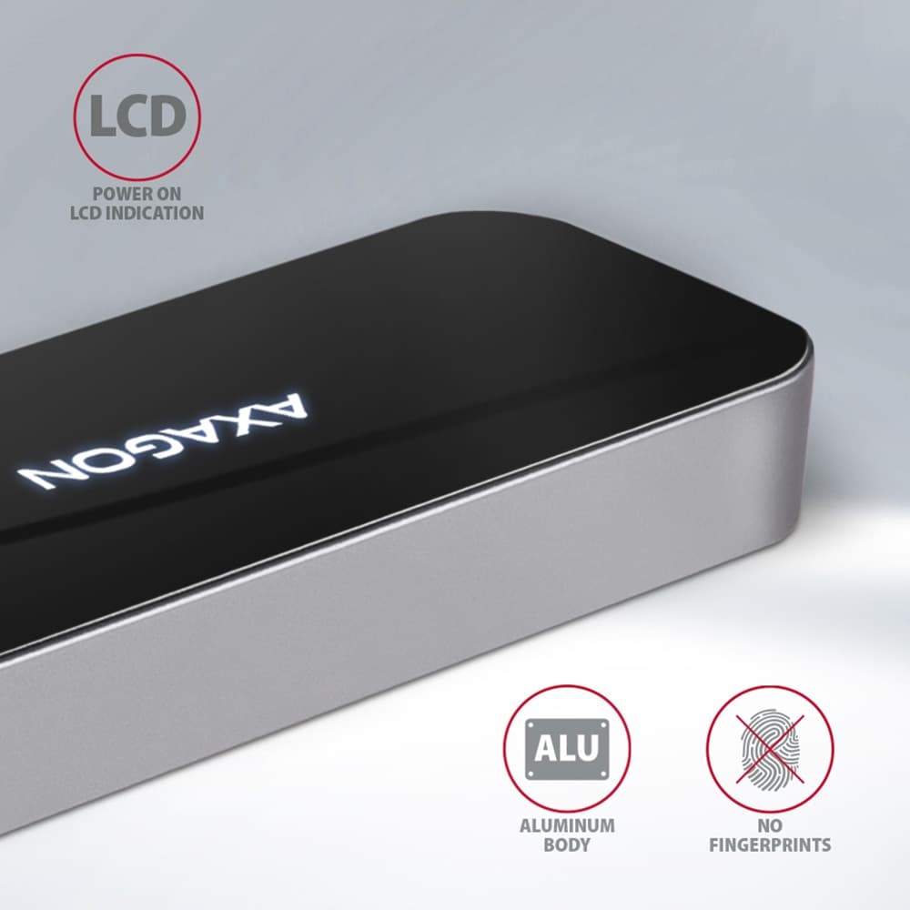 USB HUB | AXAGON HMC-6GL | USB-C 6in1 rozbočovač | Nový