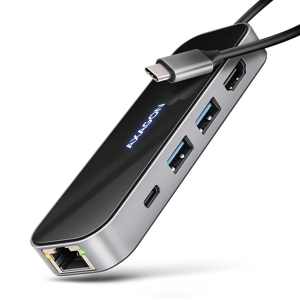 USB HUB | AXAGON HMC 6GLN | HDMI | PD | USB 3.0 | Nový