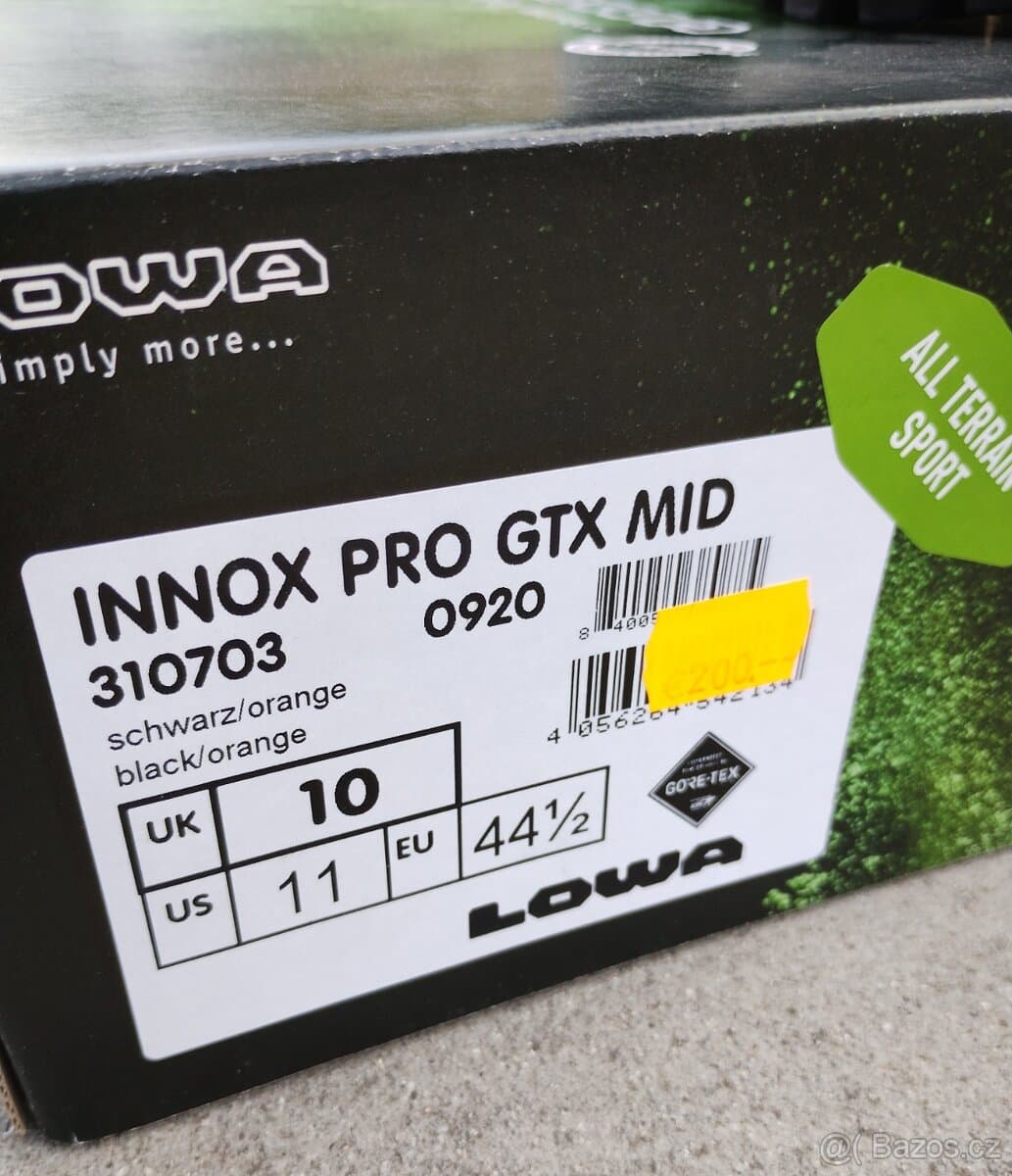 LOWA INNOX PRO GTX MID vel. 10/44,5 levně