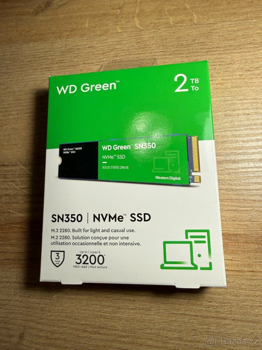 WD Green SN350 2TB | NVMe M.2 SSD | Nový | Záruka