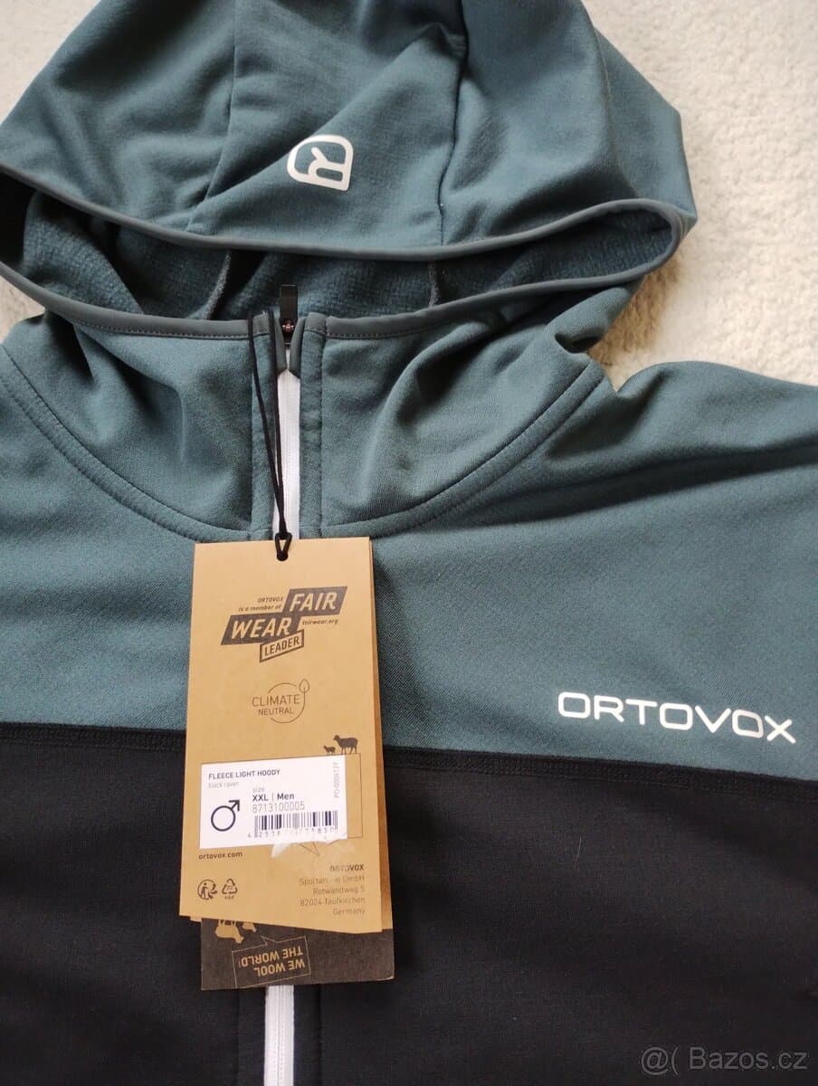 Mikina ORTOVOX FLEECE Light Hoody vel.XXL - levně