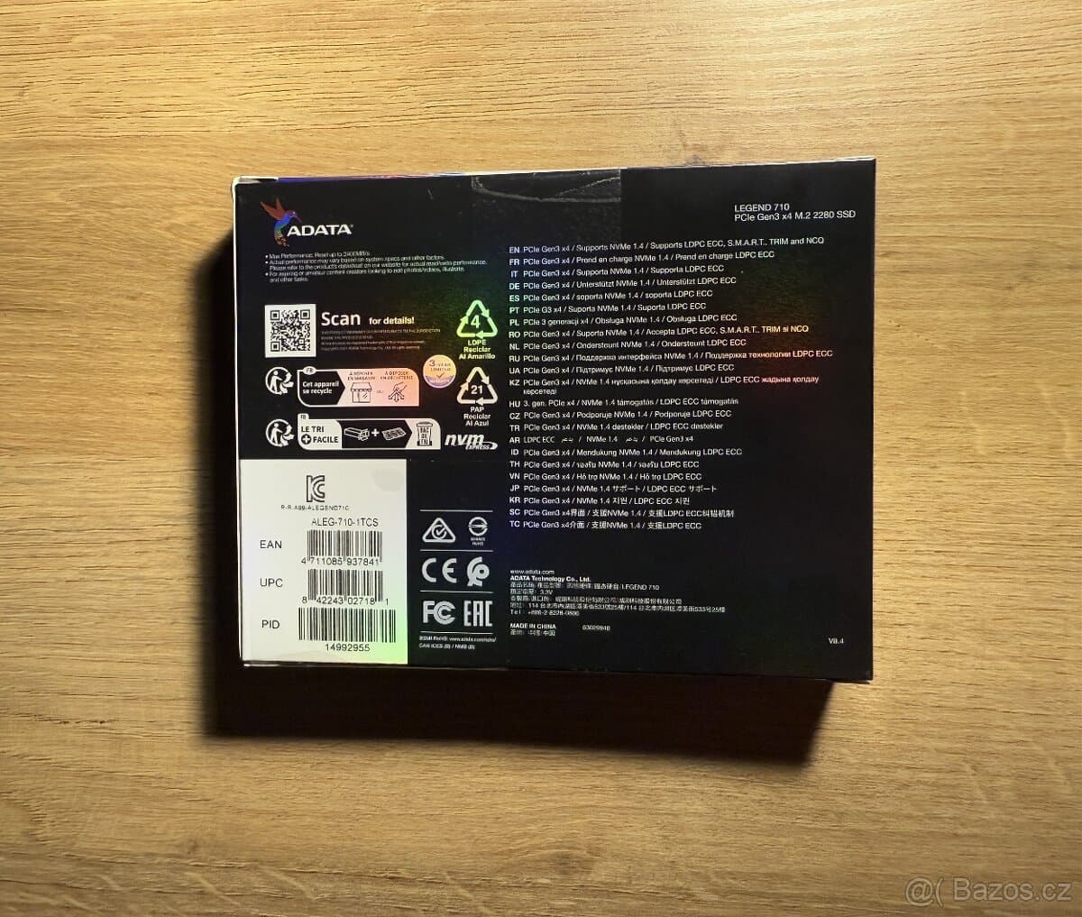 ADATA Legend 710 1TB | NVMe M.2 SSD | Nový | Záruka