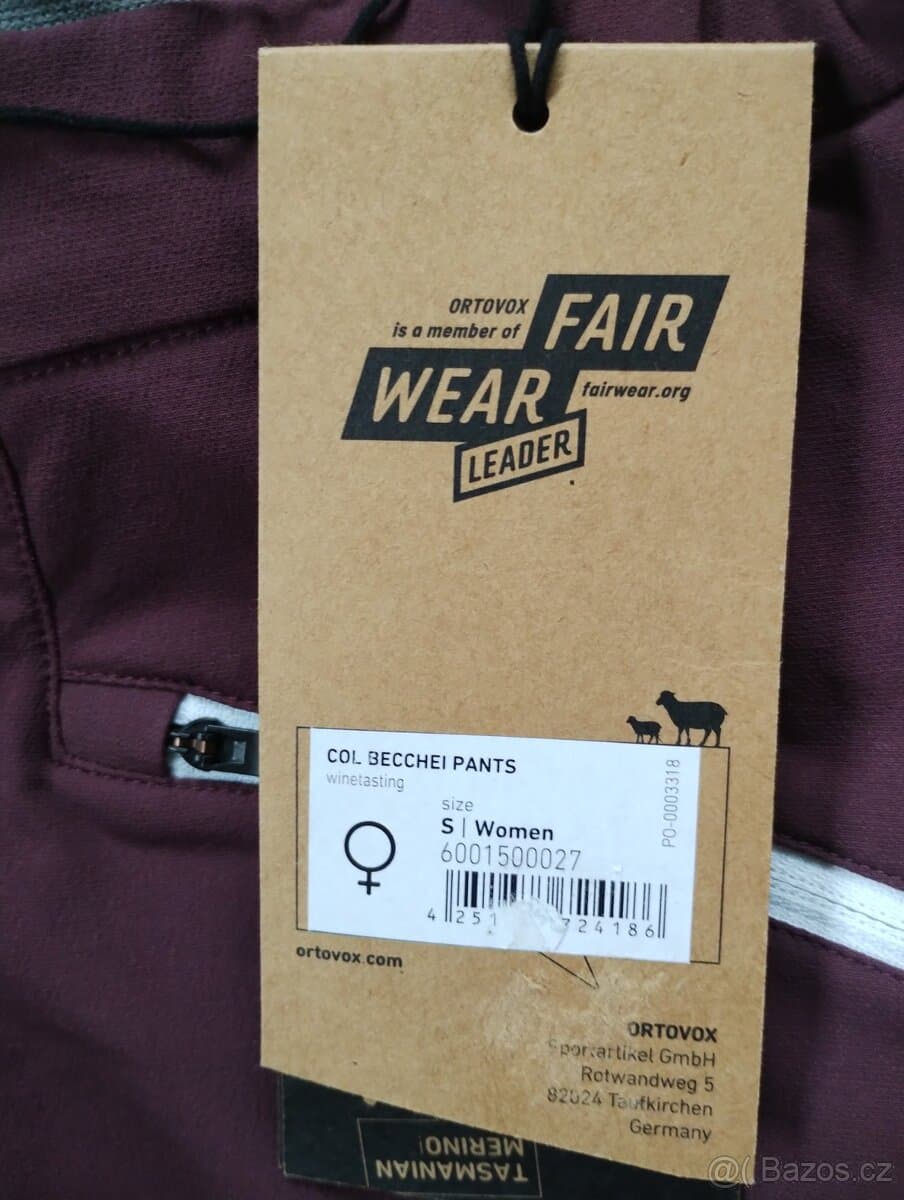 Kalhoty ORTOVOX COL BECCHEI Pants Wms vel.S a L