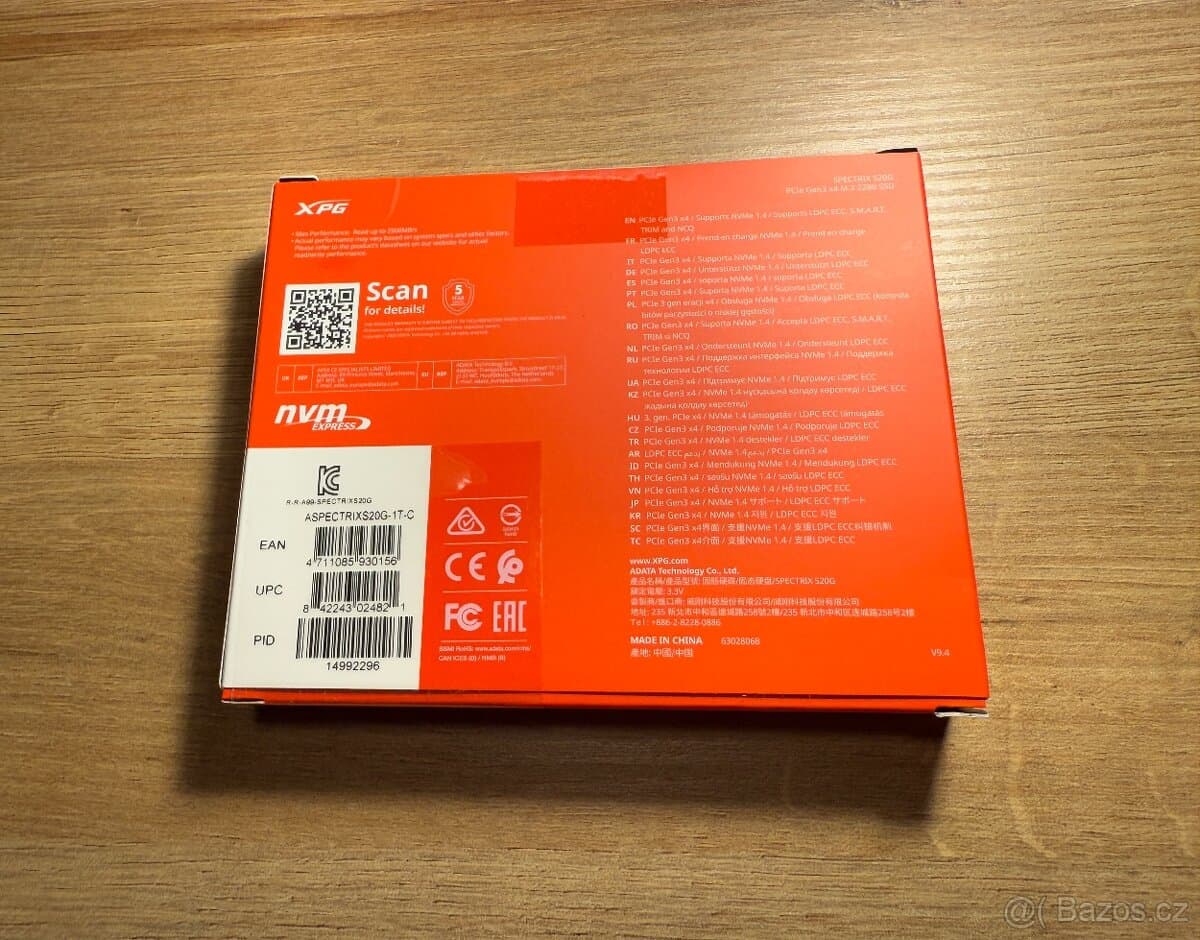 ADATA XPG SPECTRIX S20G 1TB | NVMe M.2 SSD | Nový | Záruka