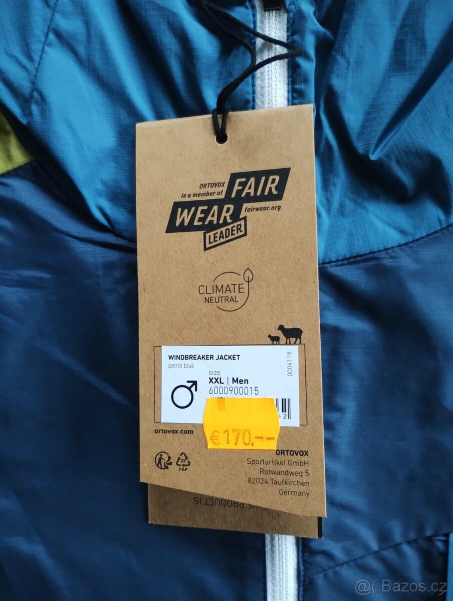 Bunda ORTOVOX Windbreaker Jacket MEN vel.XXL levně