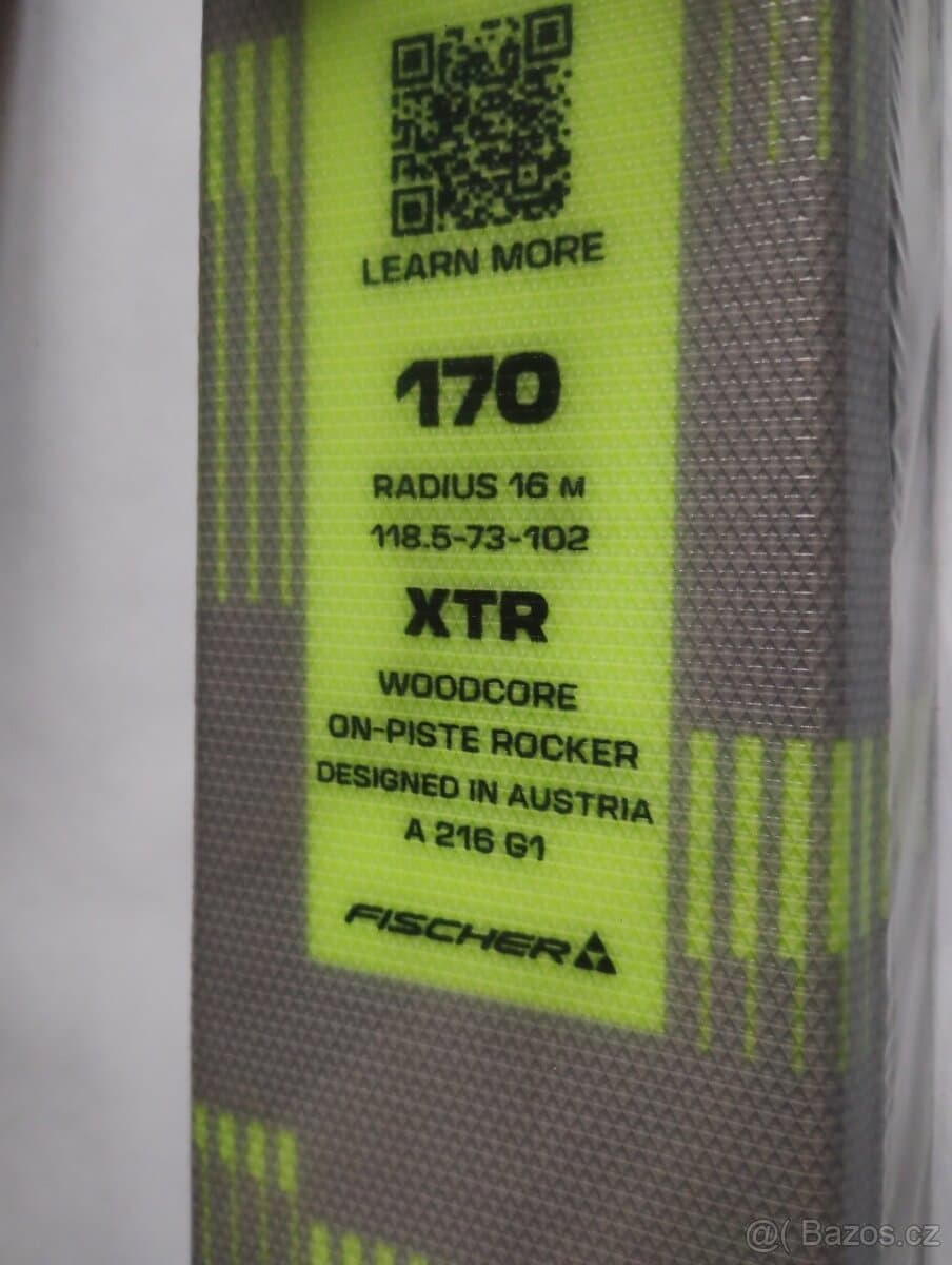 Fischer XTR RC4 Rentaltrack + vázání RS10 PR,délka 170cm