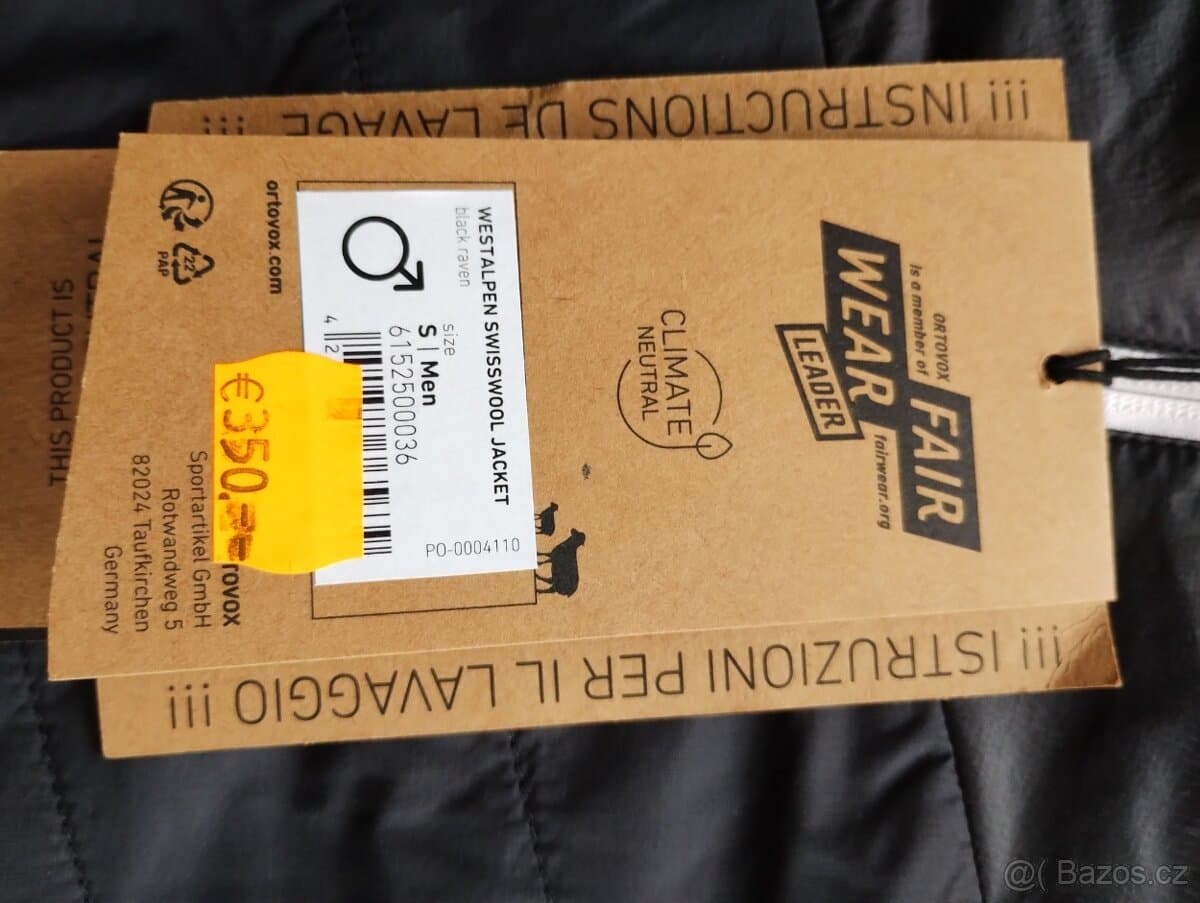 Bunda ORTOVOX Westalpen Swisswool Jacket Men,vel.S levně
