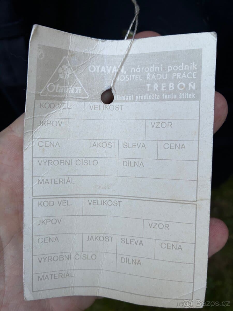 Zimní kabát ČSAD s vložkou – retro ČSSR