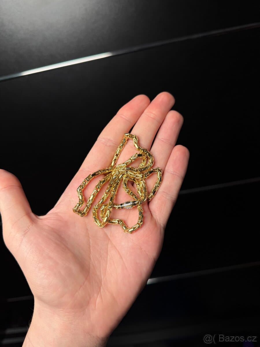 Zlatý řetěz (Královská vazba) 585/1000 (21,36g)
