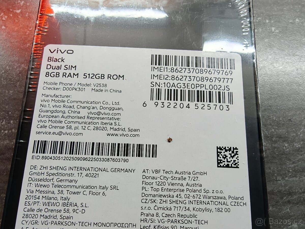 Vivo V70 Black 8/512GB