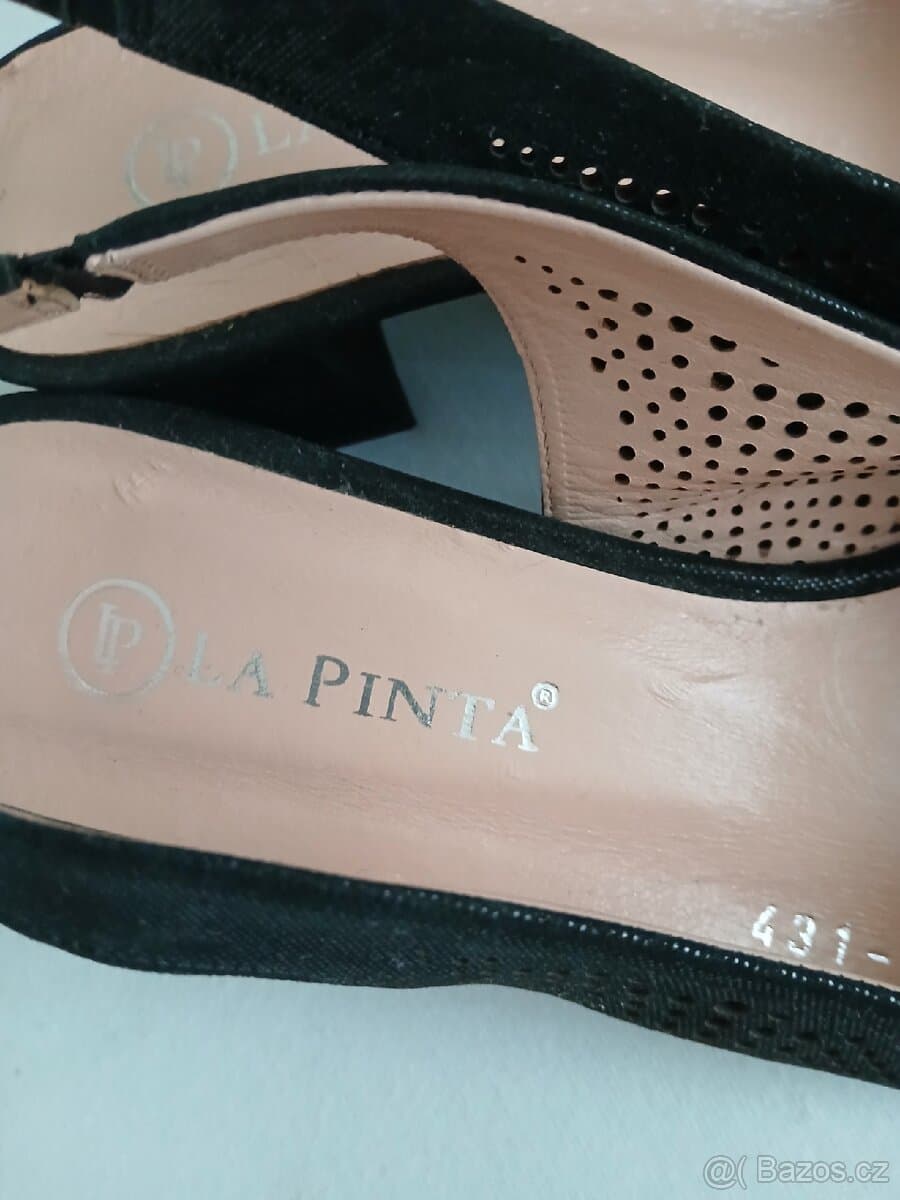 Nove elegantní kožené lodičky vel.38,zn.La Pinta