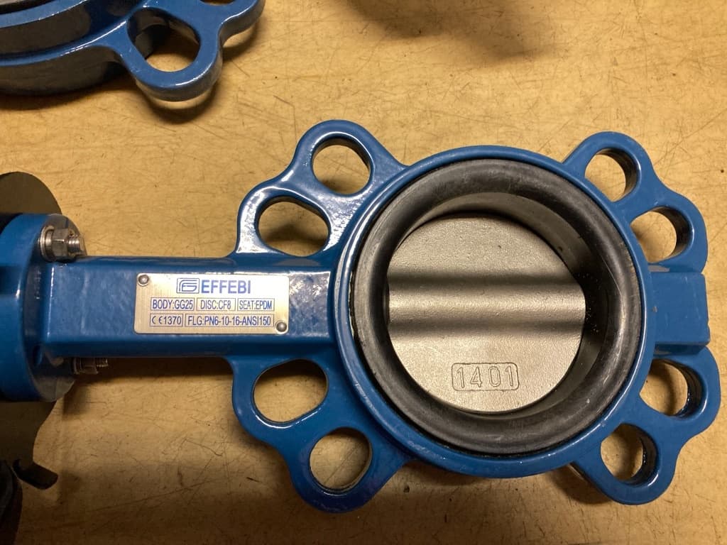 Klapka EFFEBI - kov DN 80 a 100