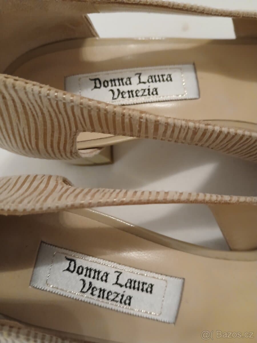 Italské kožené lodičky vel.37,5 cm