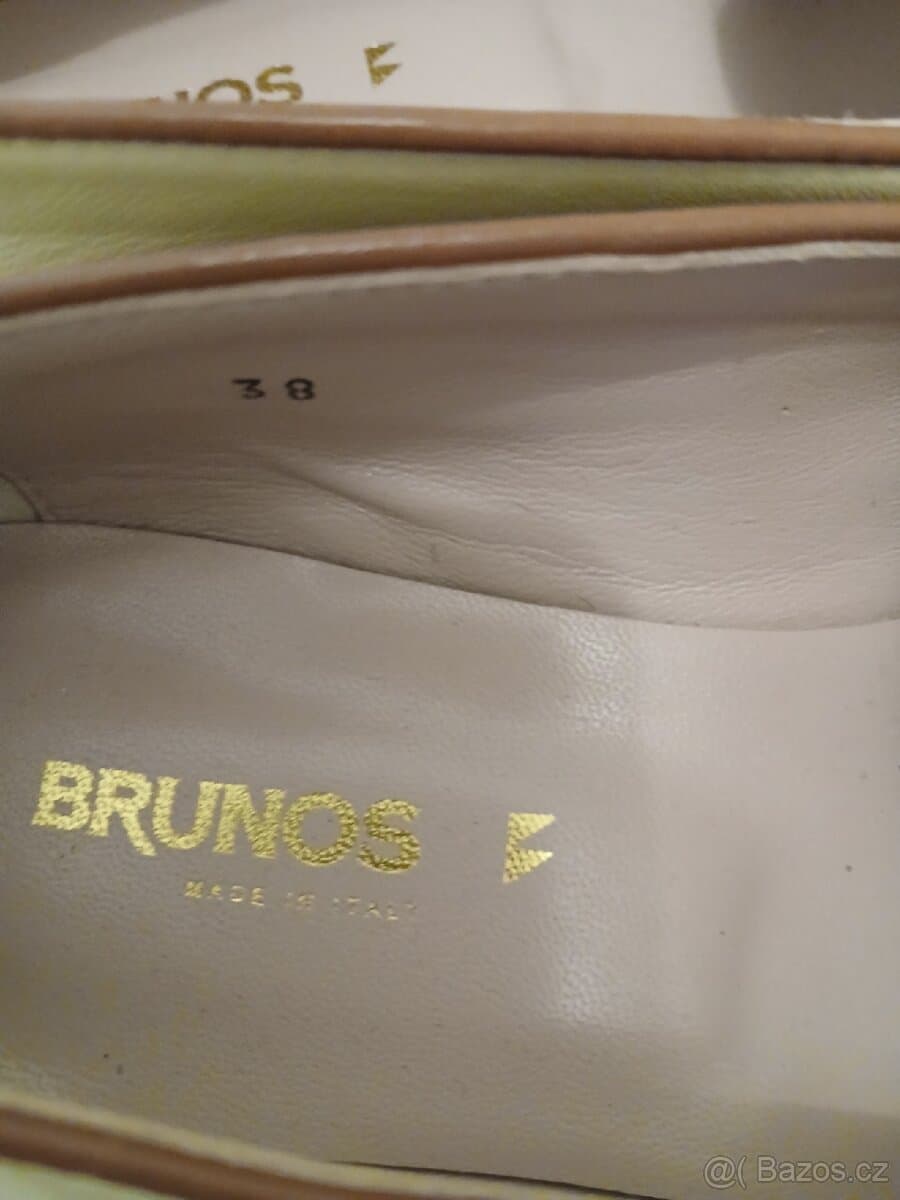 Nové italské kožené balerinky vel.38