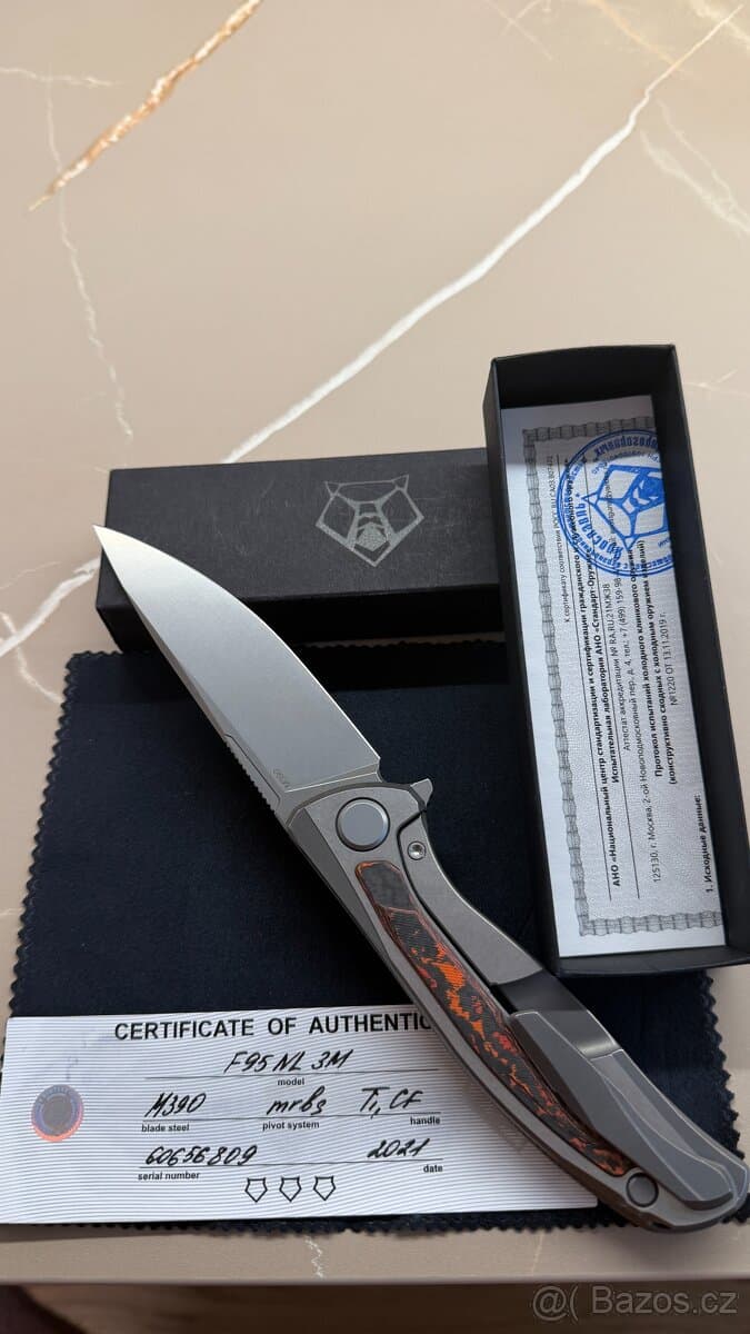 Shirogorov F95 NL 3M / M390 / MRBS / Ti & CF Mars Valley