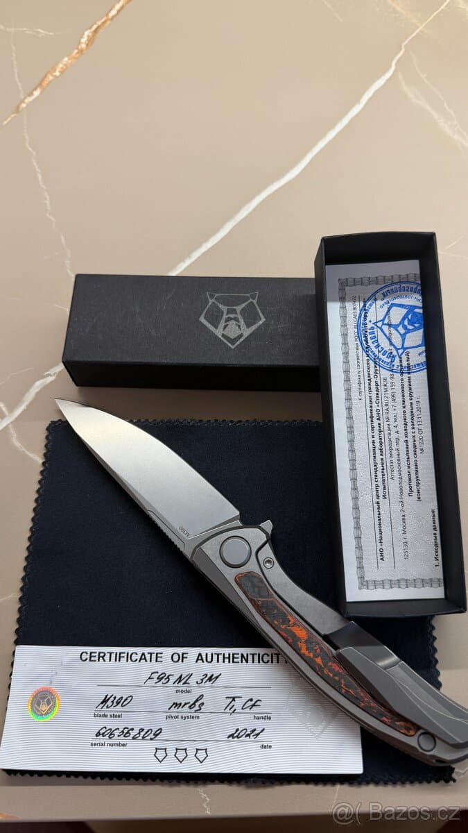 Shirogorov F95 NL 3M / M390 / MRBS / Ti & CF Mars Valley