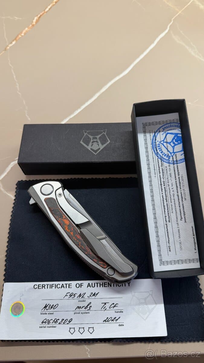 Shirogorov F95 NL 3M / M390 / MRBS / Ti & CF Mars Valley