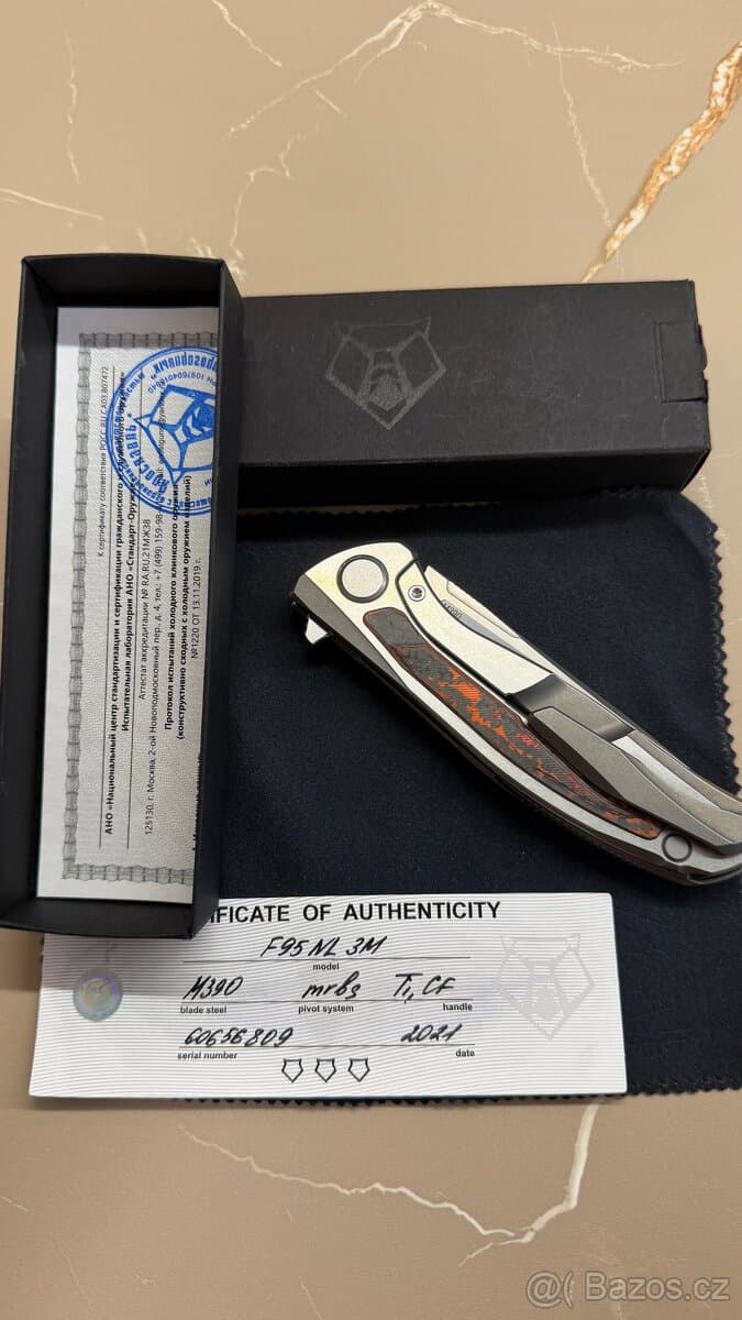 Shirogorov F95 NL 3M / M390 / MRBS / Ti & CF Mars Valley