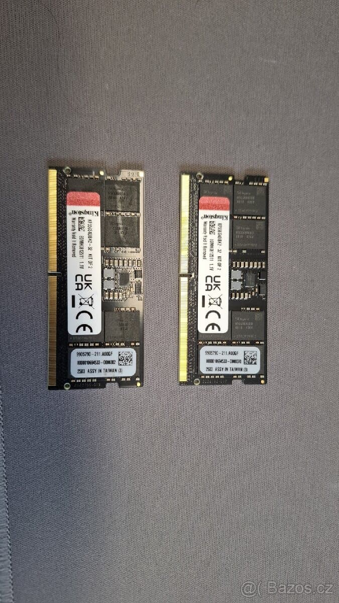 SODIMM 2x 16GB Kingstone Fury 5600 CL DDR5