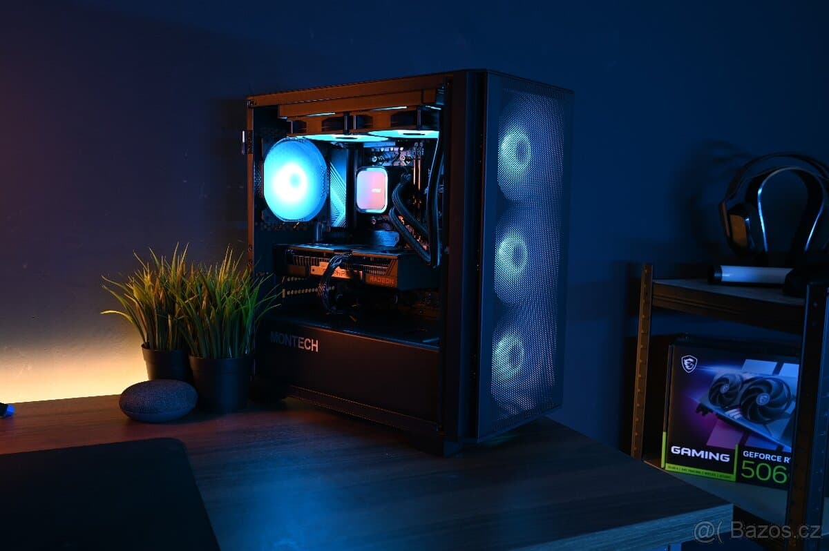 Herní PC - RX 9060 XT 16GB/ Ryzen 5 7600/ 1TB /32GB - záruka