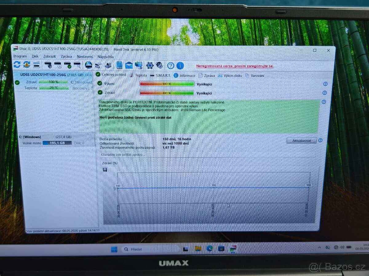 zánovní notebook UMAX VisionBook 15WN Plus