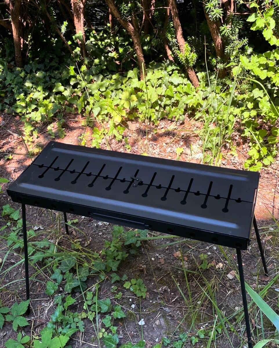 Gril na špízy(mangal)– skládací konstrukce, 3 velikosti
