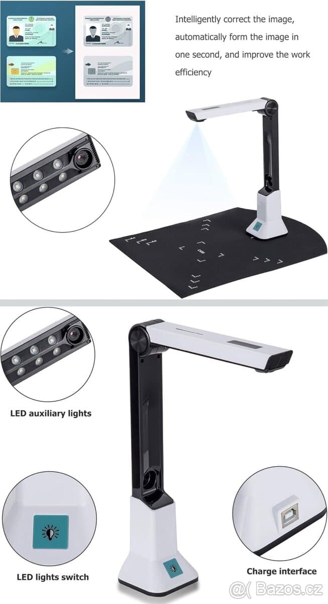 Vysokorychlostní grafický skener s 8MP kamerou