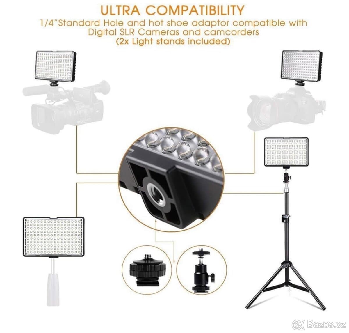 LED videoreflektor SAMTIAN LED-TL-160S sada