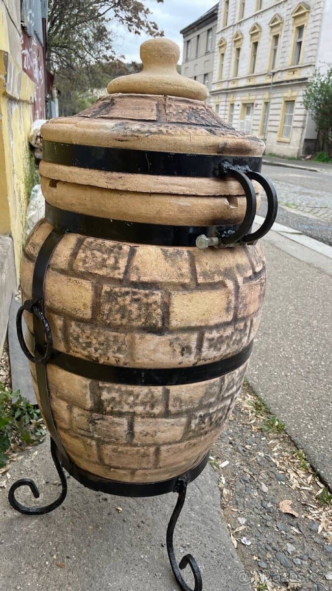 Exkluzivní tandoor „Fénix“ 60l s odklápěcí víkem