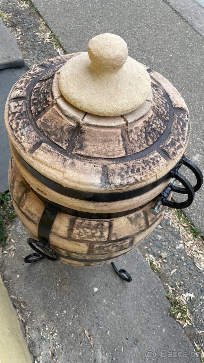 Exkluzivní tandoor „Fénix“ 60l s odklápěcí víkem