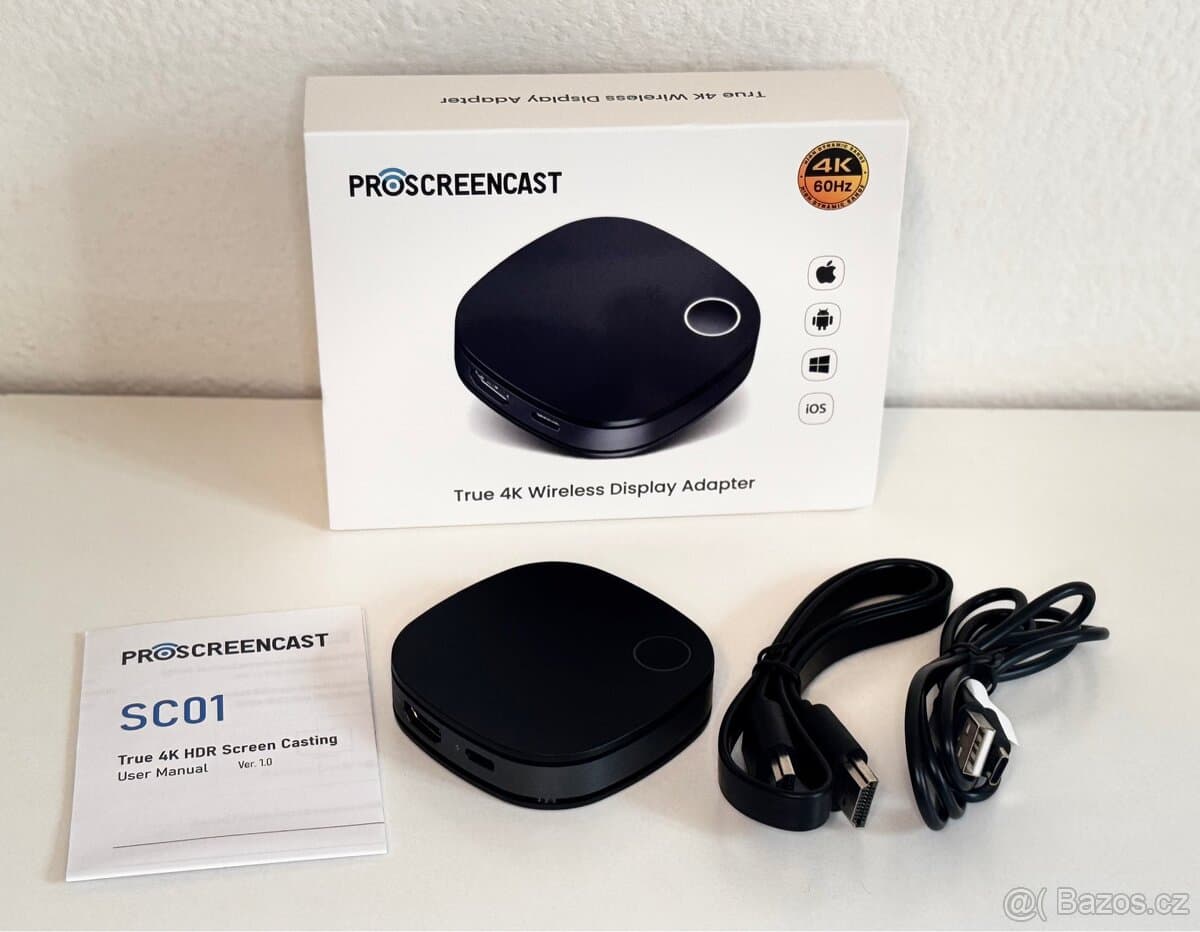 ProScreenCast SC01,bezdrátový HDMI přijímač