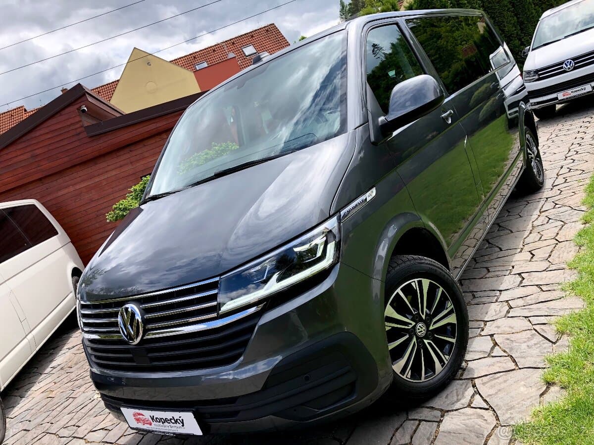 VW Caravelle T6.1 LONG-DPH-barva Indium Grey Multivan