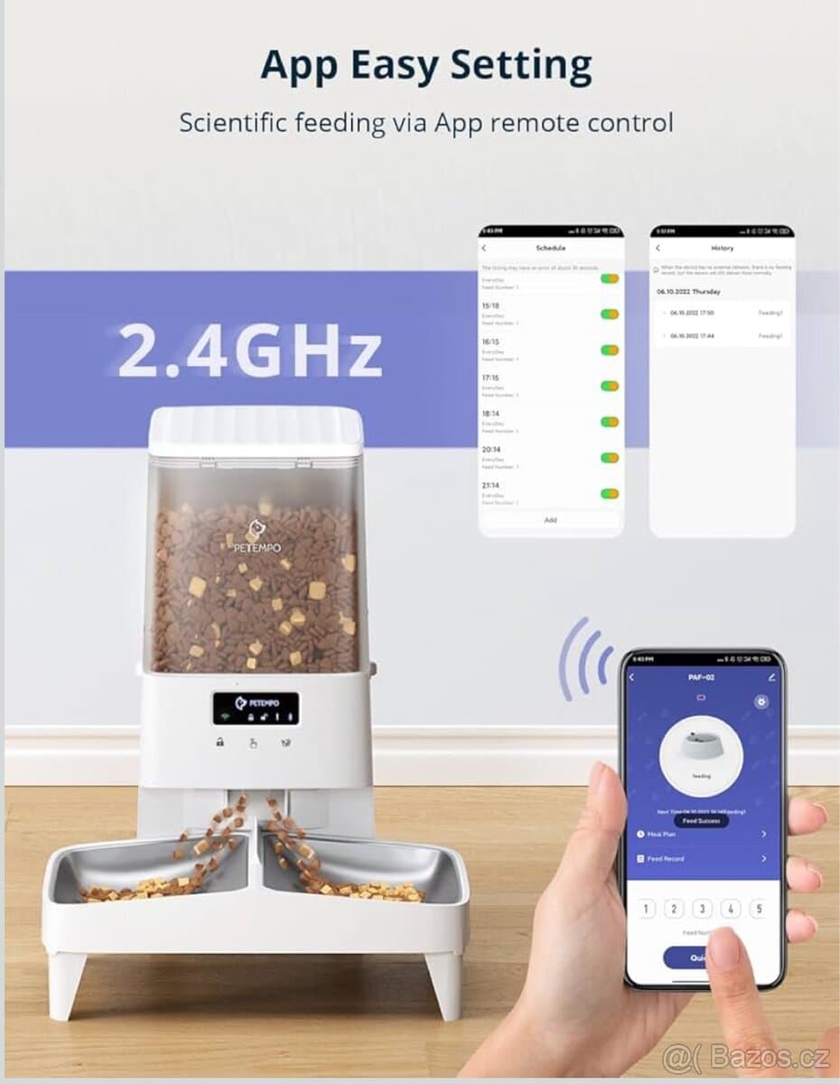 Automatické krmítko – chytré a pohodlné krmení,Wi—Fi