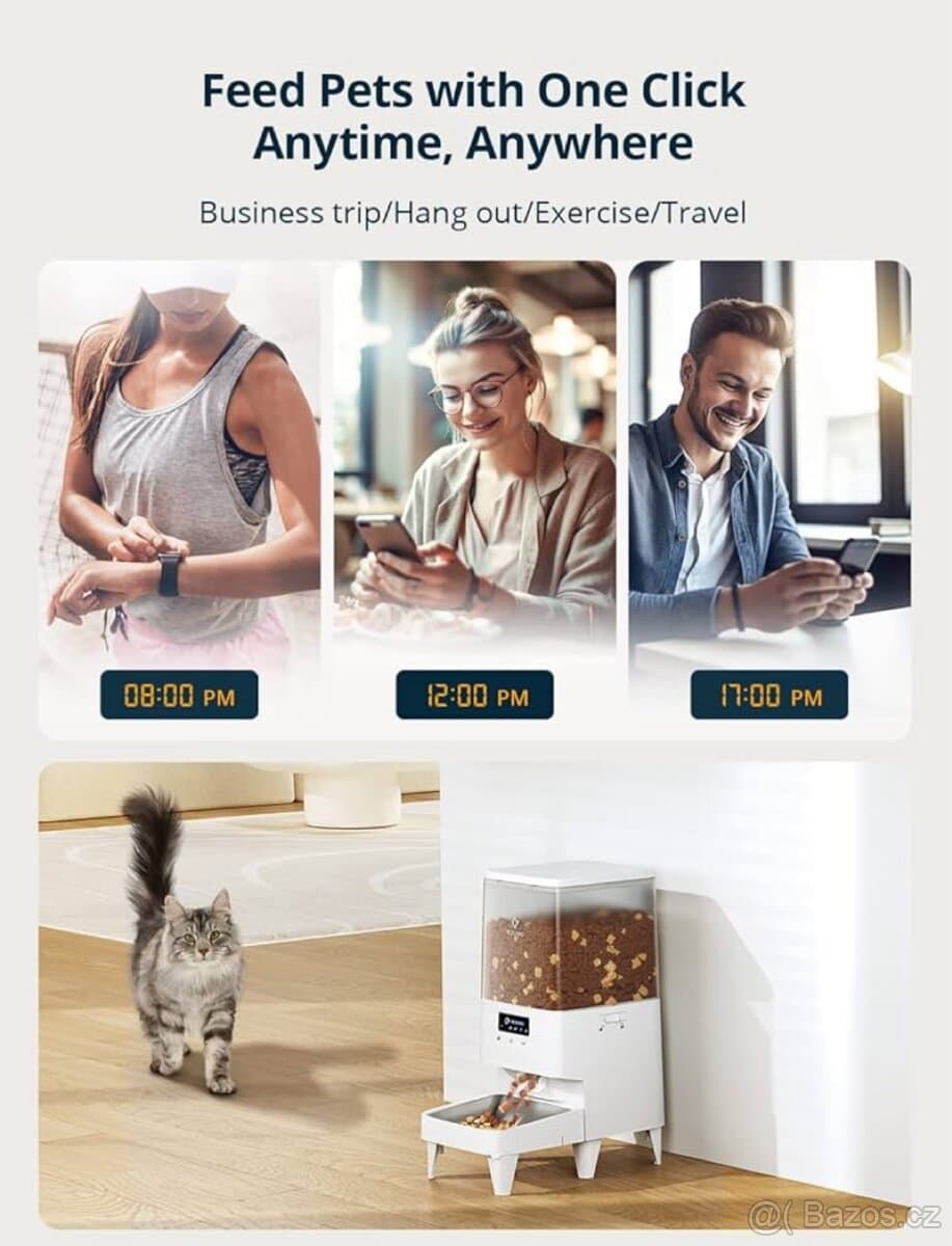 Automatické krmítko – chytré a pohodlné krmení,Wi—Fi