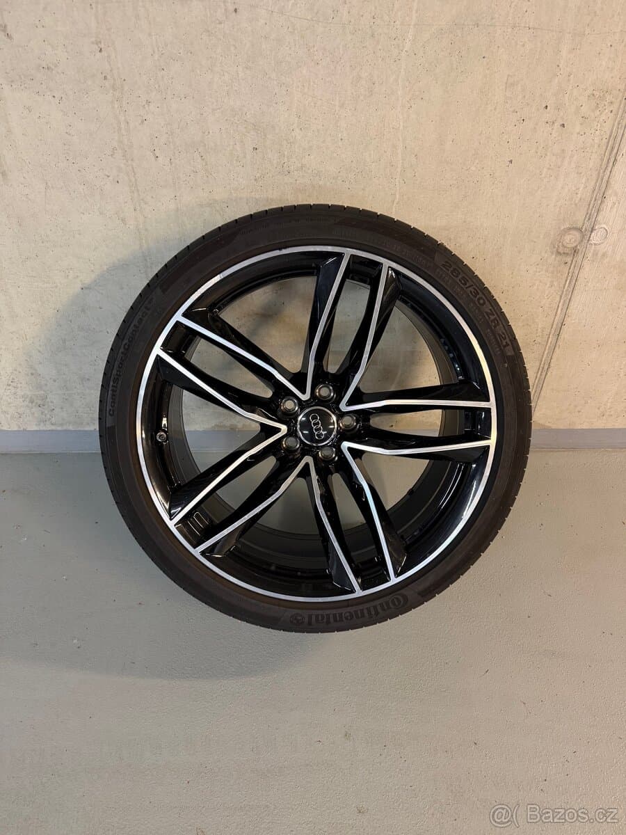 Audi ALU R21 4G0601025CE,ET25,5x112,RS6,CONTINENTAL LETNÍ