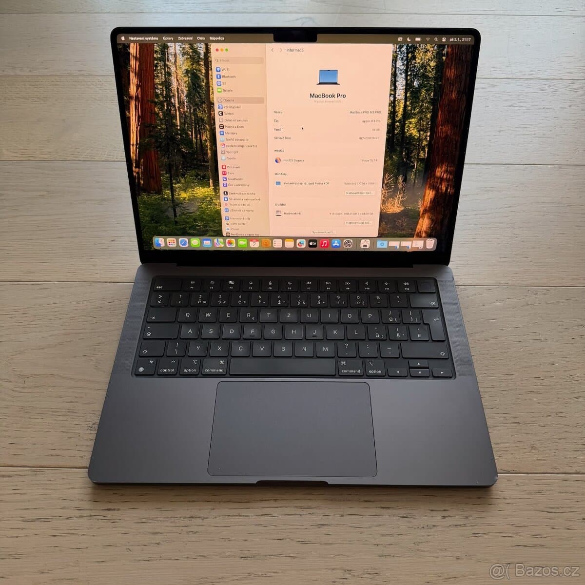 APPLE MACBOOK PRO 14” M3PRO/512GB/18GB/99% BATERIE