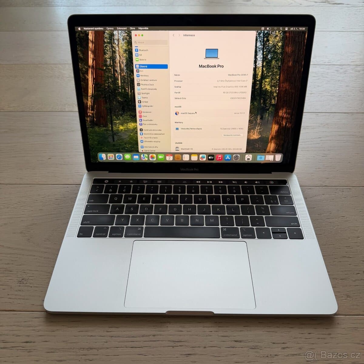 APPLE MACBOOK PRO 13” 2018 i7/16GB RAM/256GB/BATERIE 100%