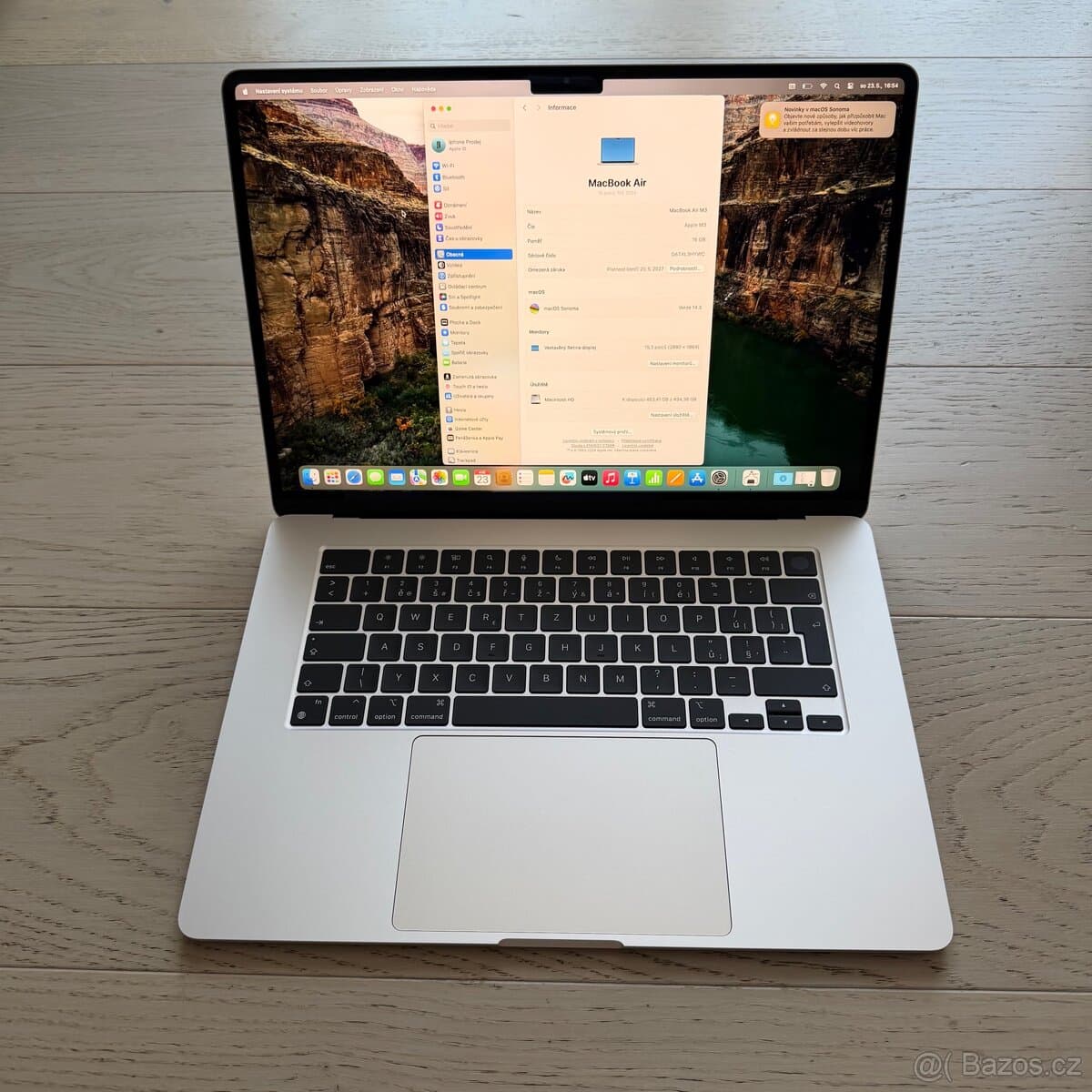 NOVÝ APPLE MACBOOK AIR 15” M3/512GB/16GB,ZARUKA APPLE 1 ROK